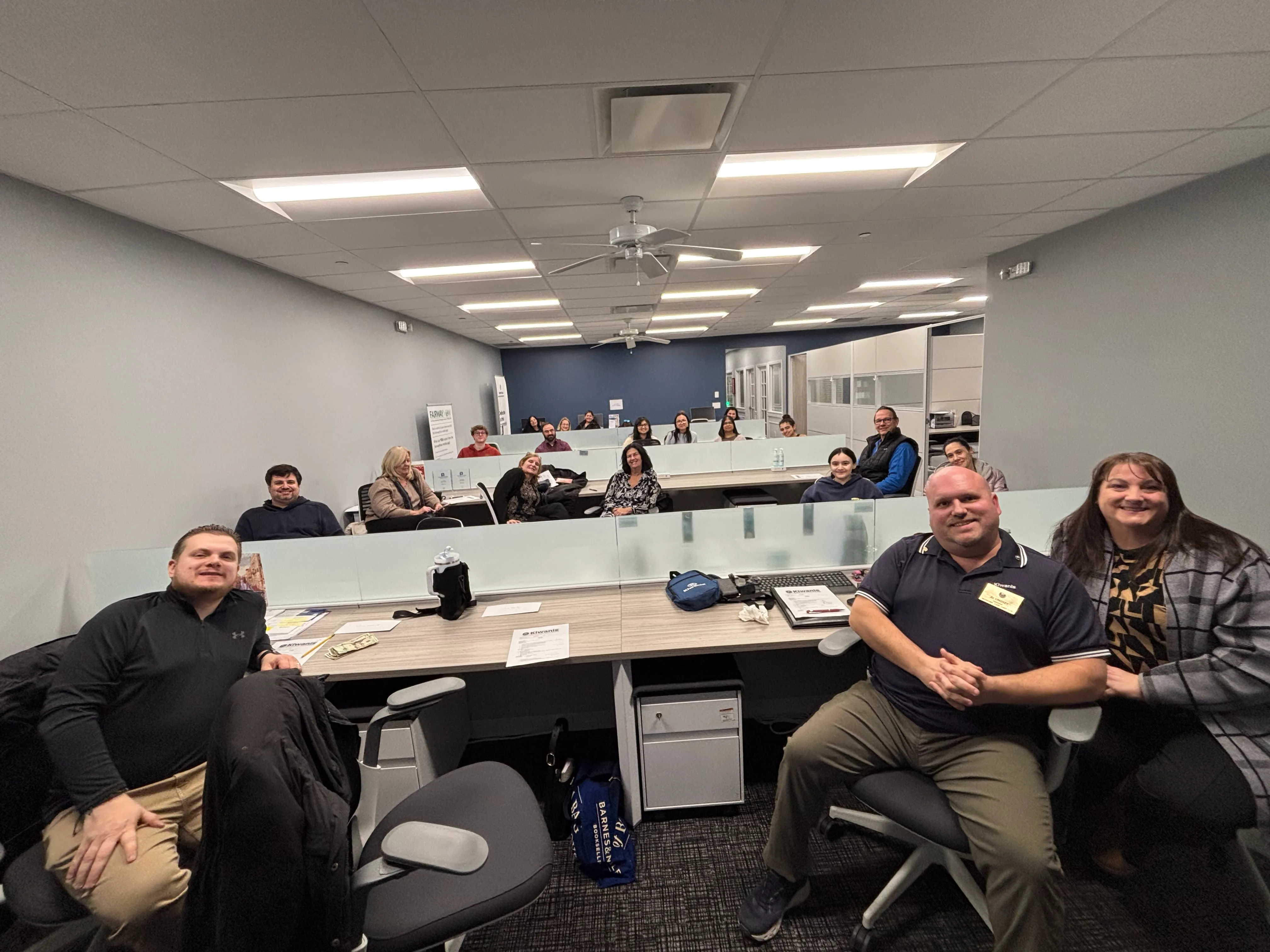 Club members at a general meeting